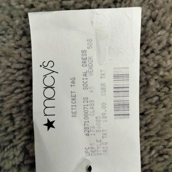 Cream Hi Low Prom Wedding Floral Strapless Dress L - Picture 3 of 7